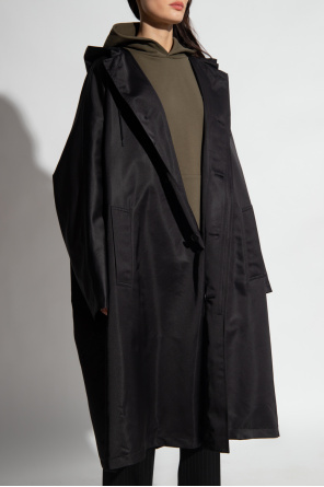 Black Hooded coat Balenciaga - SchaferandweinerShops GB